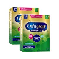 Twopack Alimento Lácteo Enfagrow Premium Promental Preescolar Vainilla 1.1kg