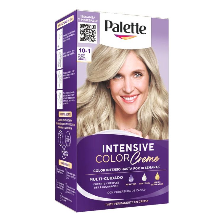 Tinte de Cabello Palette Intensive Color Creme 10-1 Rubio Plata Cenizo