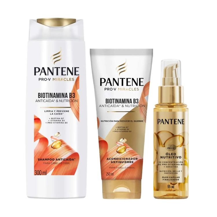 Pack Pantene Pro-V Anticaída: Shampoo + Acondicionador + Óleo