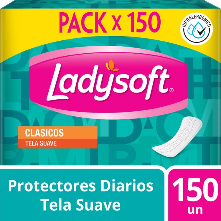 Protectores Diarios Ladysoft Clásicos 150un