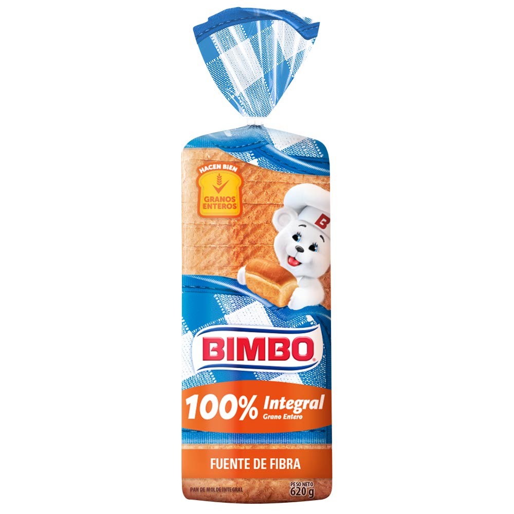 Pan de Molde Integral Bimbo 620g