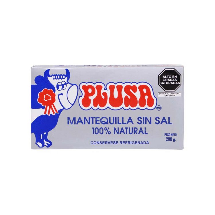 Mantequilla Sin Sal Plusa 200g