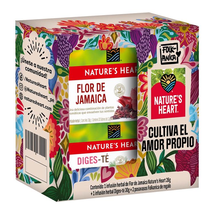 Pack Nature's Heart Amor: Infusiones + Posavasos