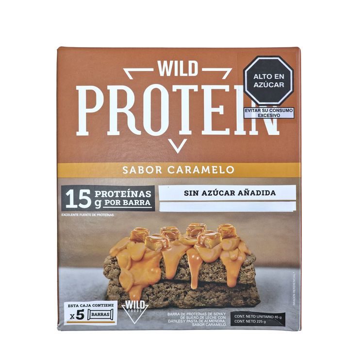 Barras de Proteína Wild Protein Caramelo Sabor Caramelo 5un