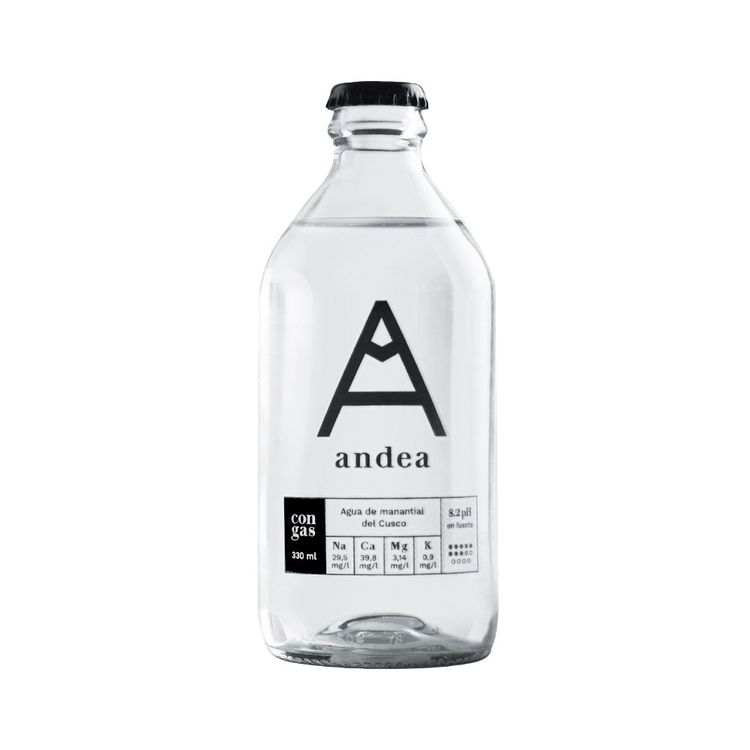 Agua con Gas Andea Botella 330ml