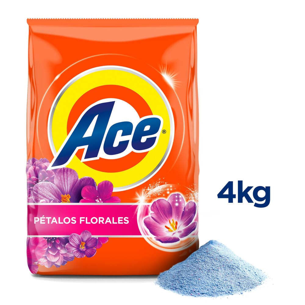 Detergente en Polvo Ace Floral 4kg