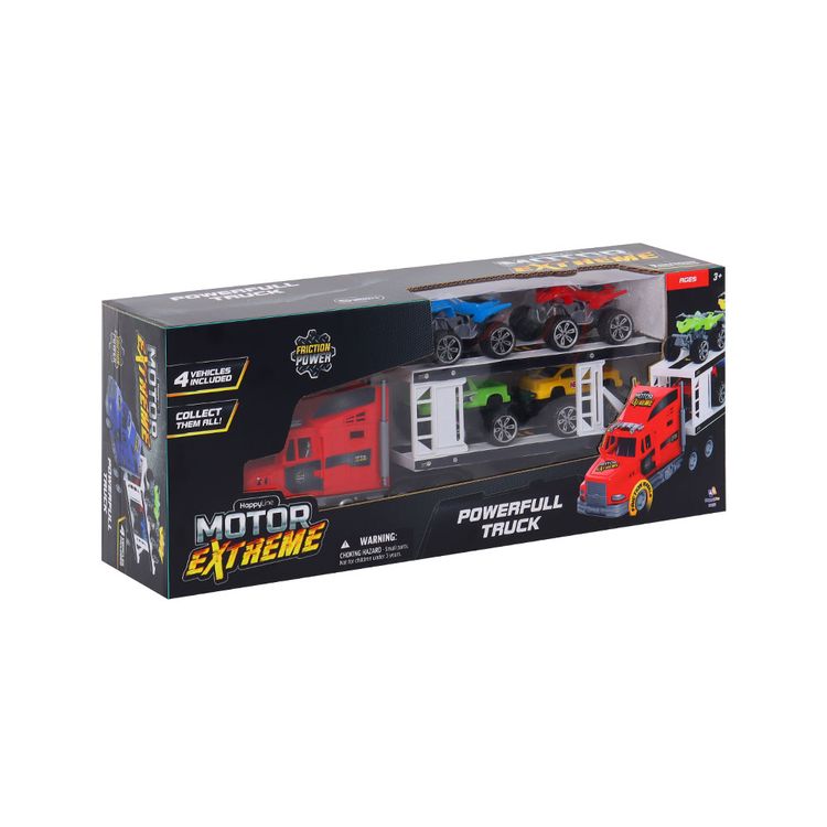 Camión Happy Line Transportador 2 Autos + 2 Motos