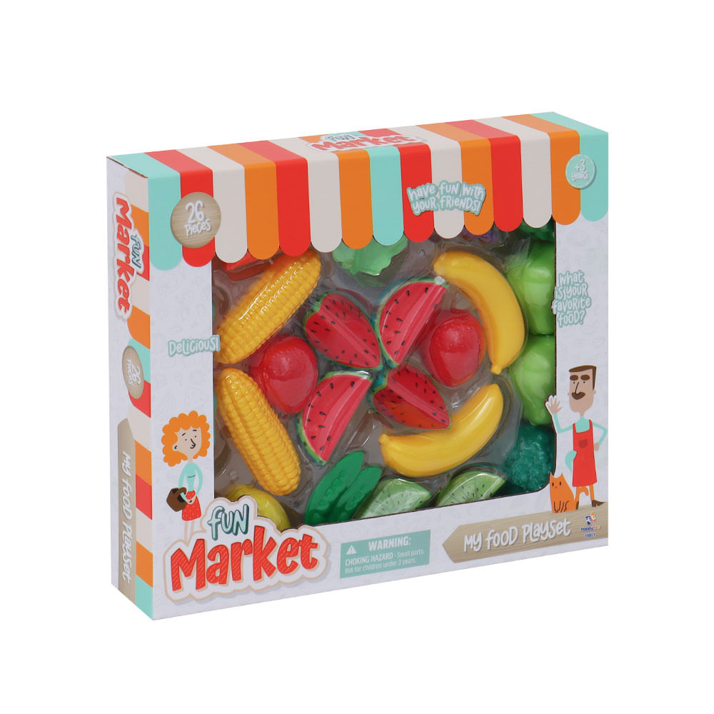 Set Comida Happy Line Surtido Market 26 Piezas