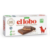 Turrón de Chocolate con Almendras El Lobo 200g