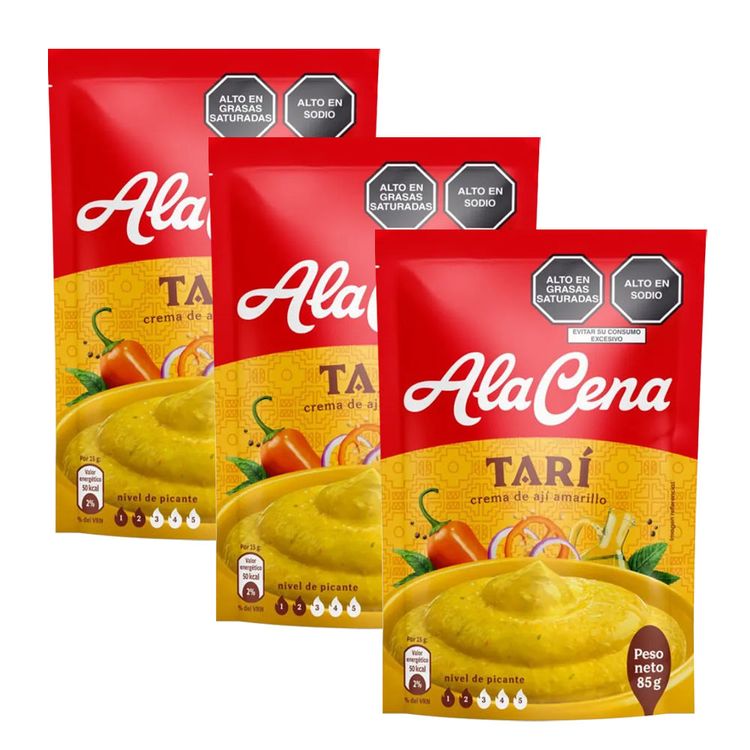 Tripack Crema de Ají AlaCena Tarí 85g