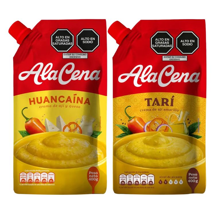 Pack AlaCena 400g: Huancaína + Tarí