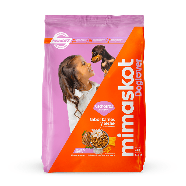 Alimento Seco Mimaskot Cachorros Razas Pequeñas 3Kg