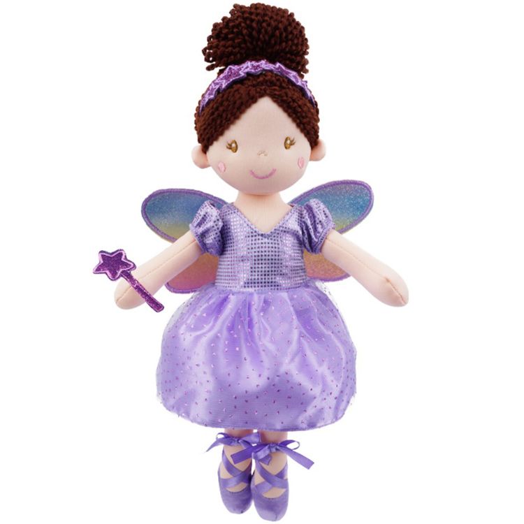 MUÑECA HADA CON VESTIDO MORADO