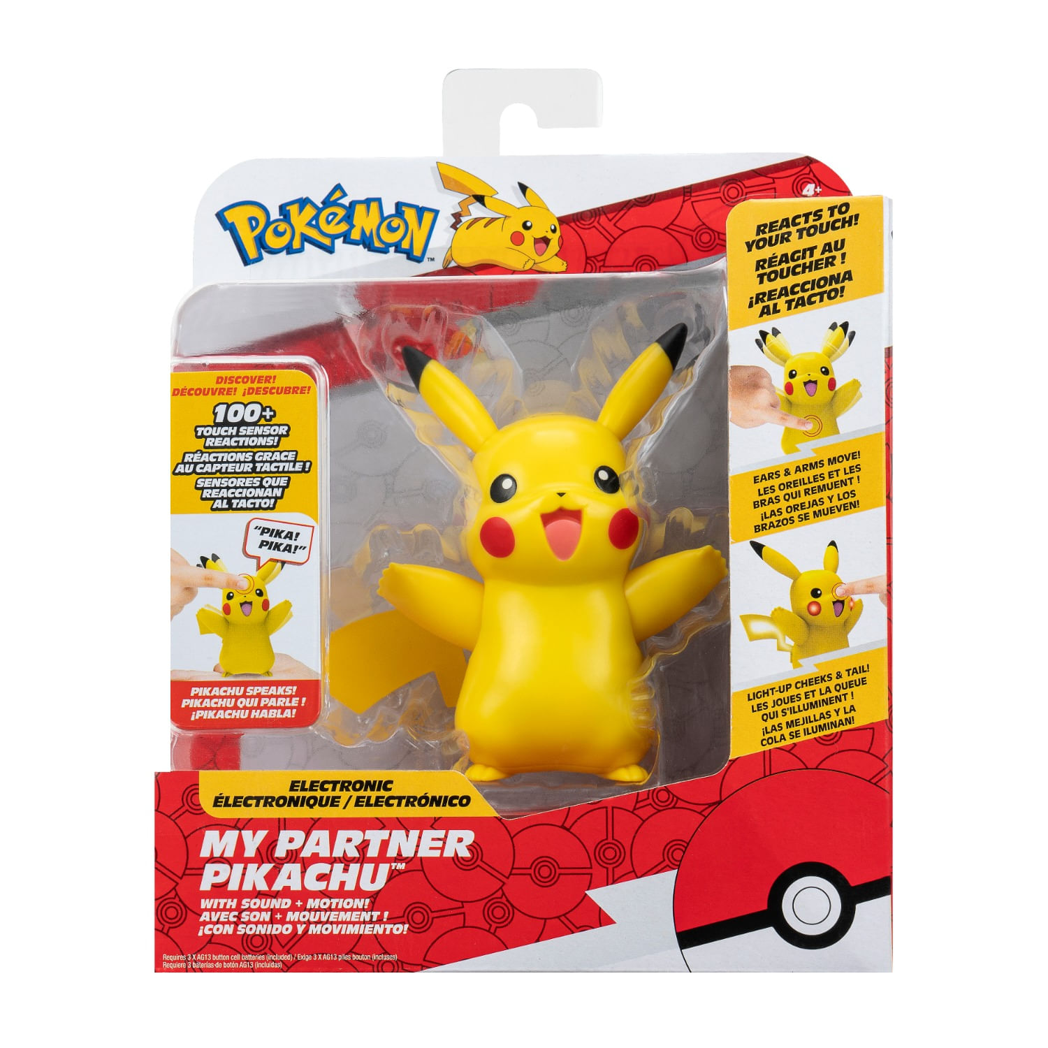 Figura Pikachu con Sonido y Movimiento Pokemon