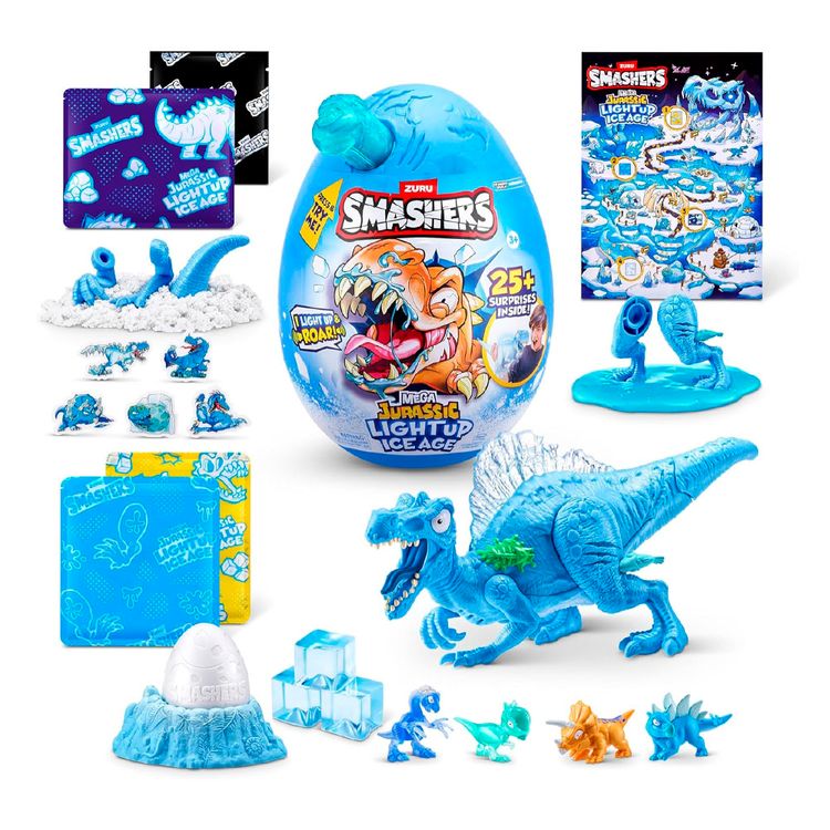 Dino Mega Edad de Hielo Luminoso Sorpresa Smashers