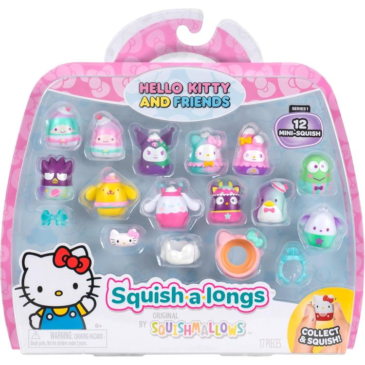 Set de 12 Figuras Squish a Longs Hello Kitty