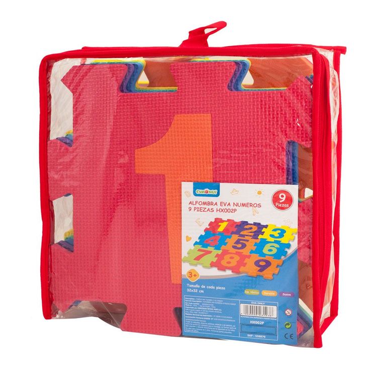 Alfombra Evaonly Numeros 9 Piezas