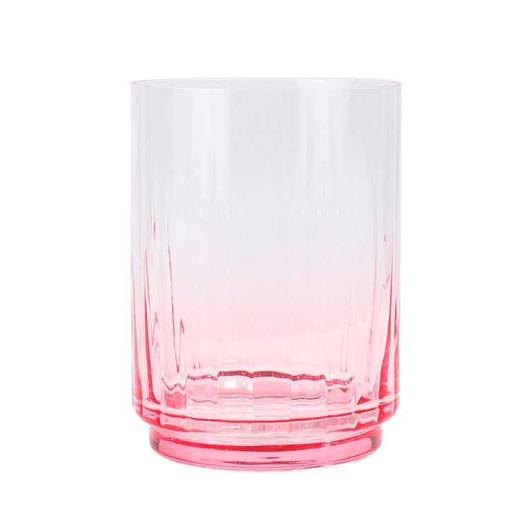 Vaso Krea Lineas Fondo Rosa 400ml Vaso Krea Lineas Fondo Rosa 400ml