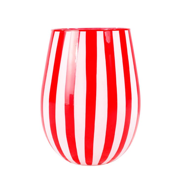 Vaso Krea Rojo Blanco 520ml