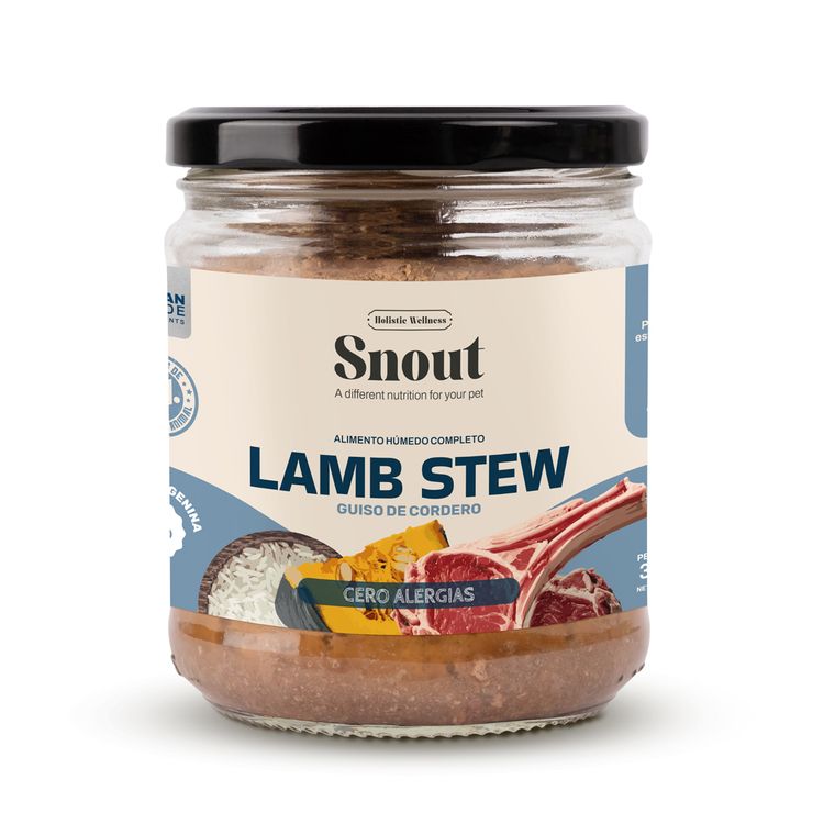 Alimento Húmedo Snout Holistic Cordero Perro Adulto 380gr