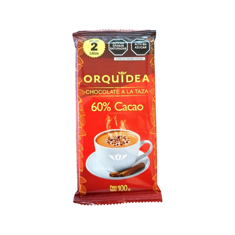 Chocolate a la Taza Orquídea 60% Cacao 100g