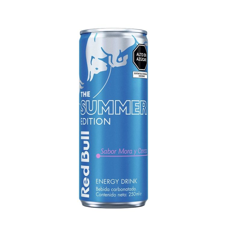 Bebida Energizante Red Bull Summer Edition Mora y Cereza Lata 250ml