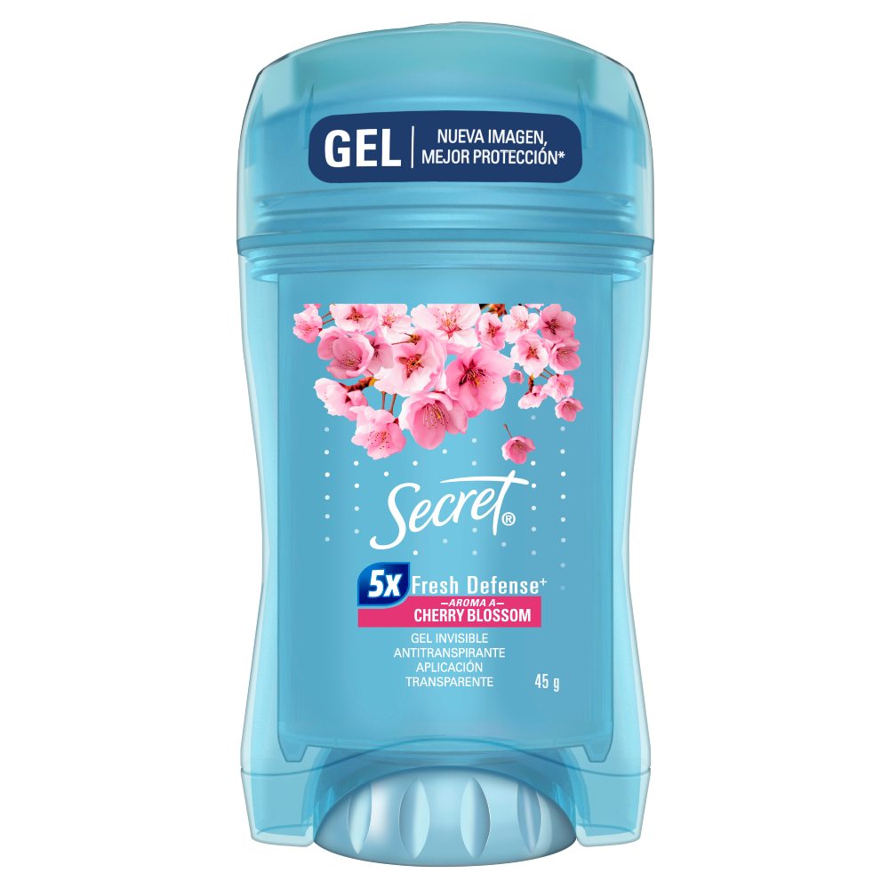Gel Antitranspirante Secret Fresh Defense Cherry Blossom 45g