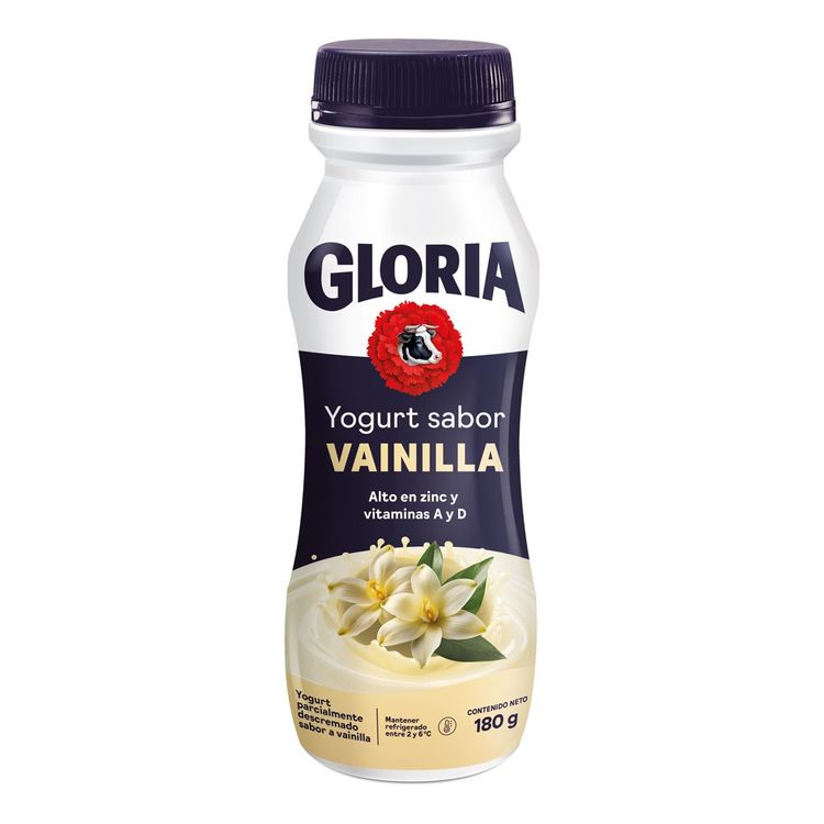 Yogurt Bebible Gloria Vainilla Botella 180g