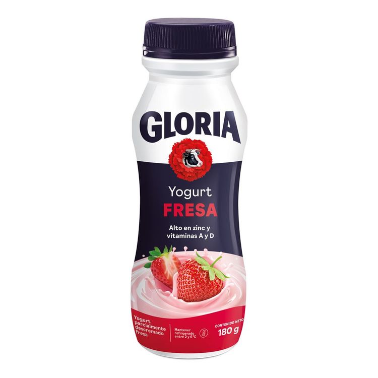 Yogurt Bebible Gloria Fresa Botella 180g