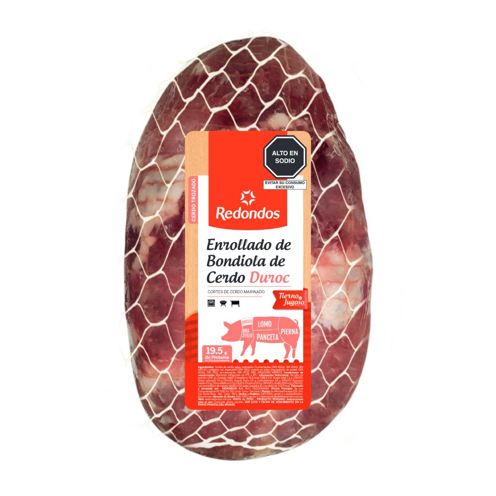Enrollado de Bondiola de Cerdo Duroc Redondos x kg