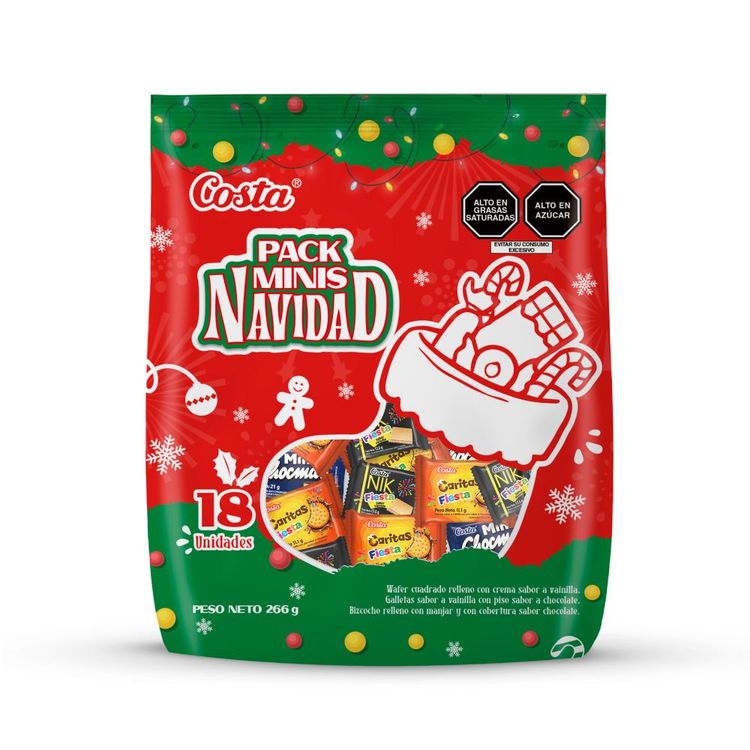 Pack Costa Mini Navidad 18un