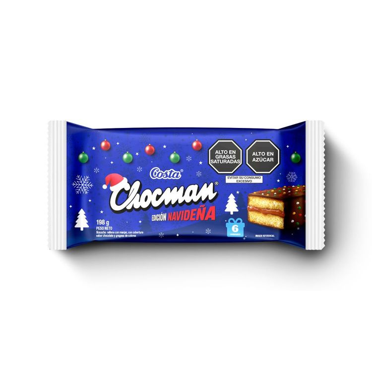 Bizcocho Chocman Navidad 6un