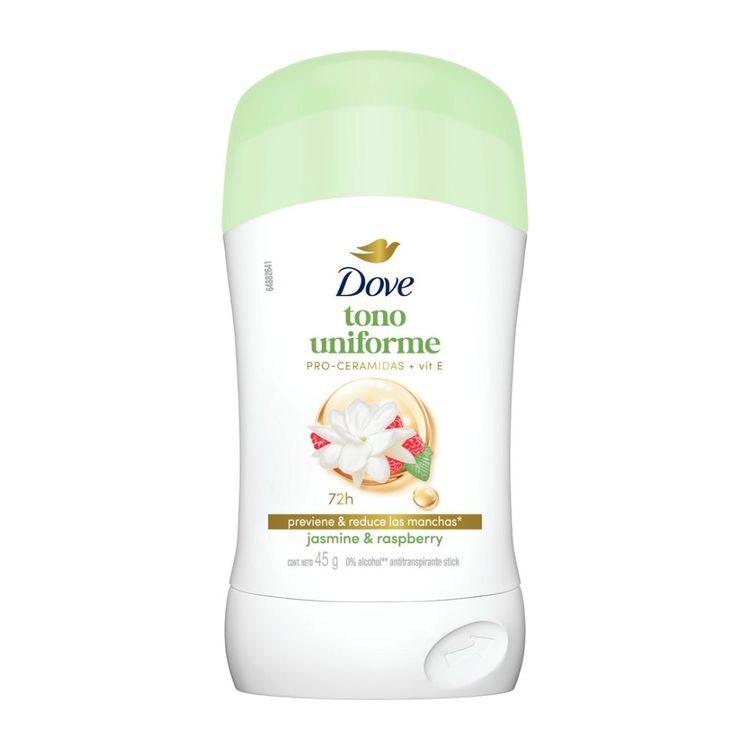 Antitranspirante Barra Dove Tono Uniforme Jasmine & Raspberry 45g