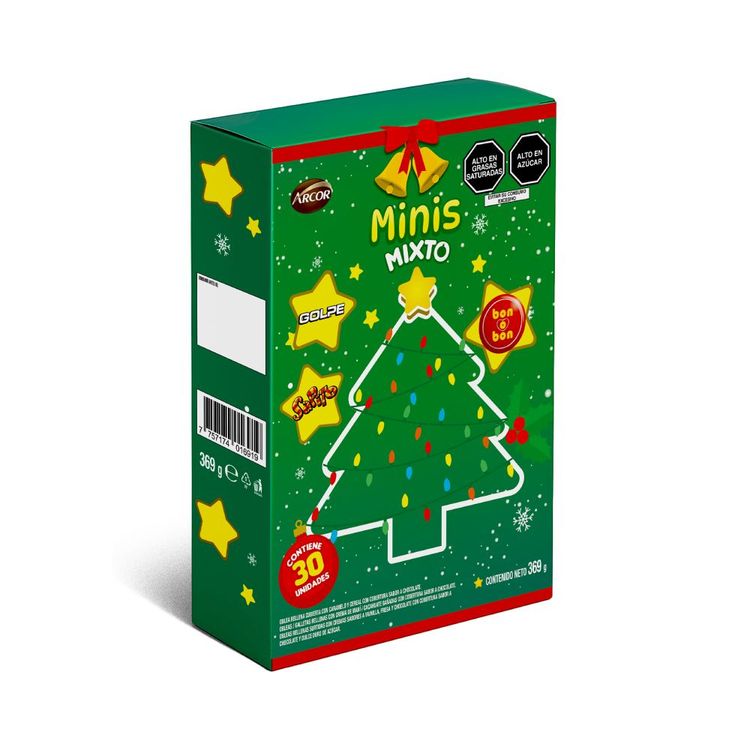Chocolates Arcor Minis Mixto Navidad 369g