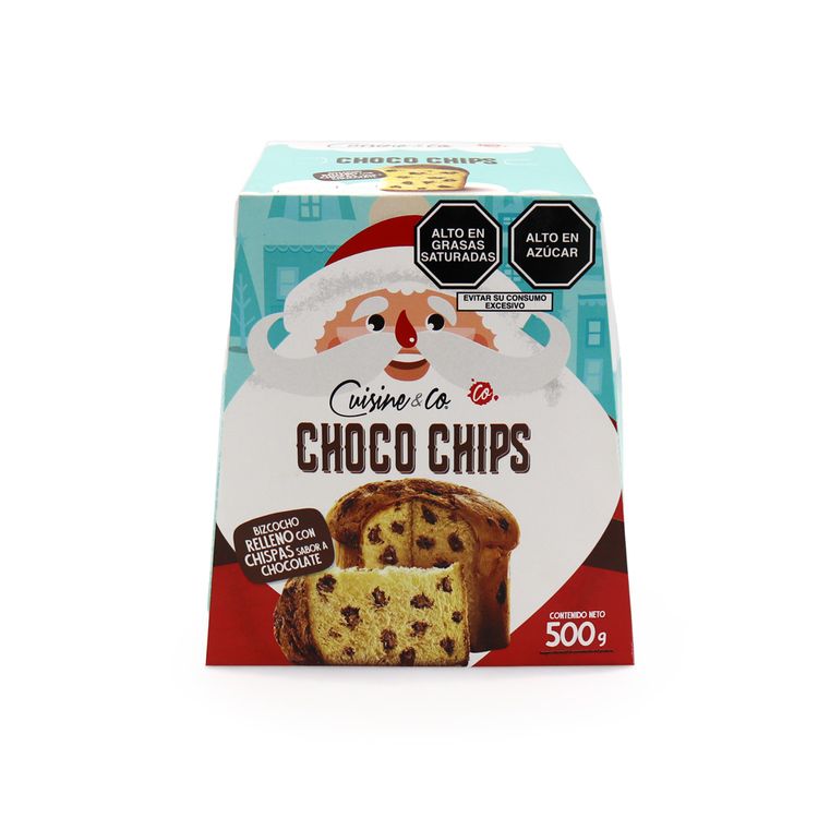Panetón con Chispas Sabor Chocolate Cuisine & Co Caja 500g