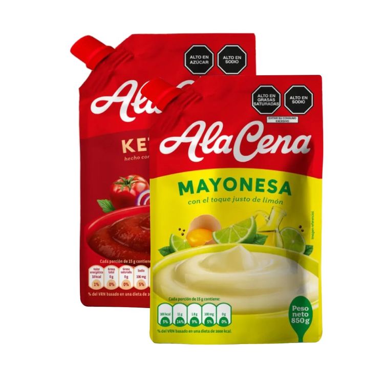 Pack AlaCena: Mayonesa 850g + Ketchup 800g