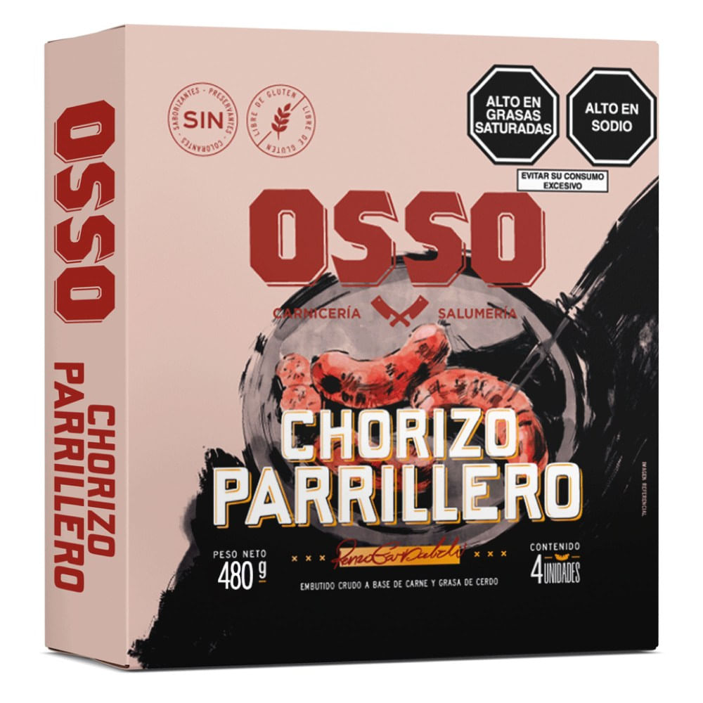 Chorizo Parrillero Osso 4un