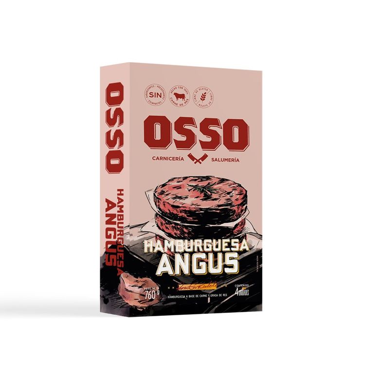 Hamburguesa Angus Osso 4un