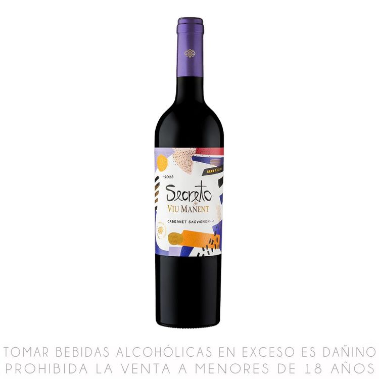 Vino Tinto Cabernet Sauvignon Secreto Viu Manent Botella 750ml