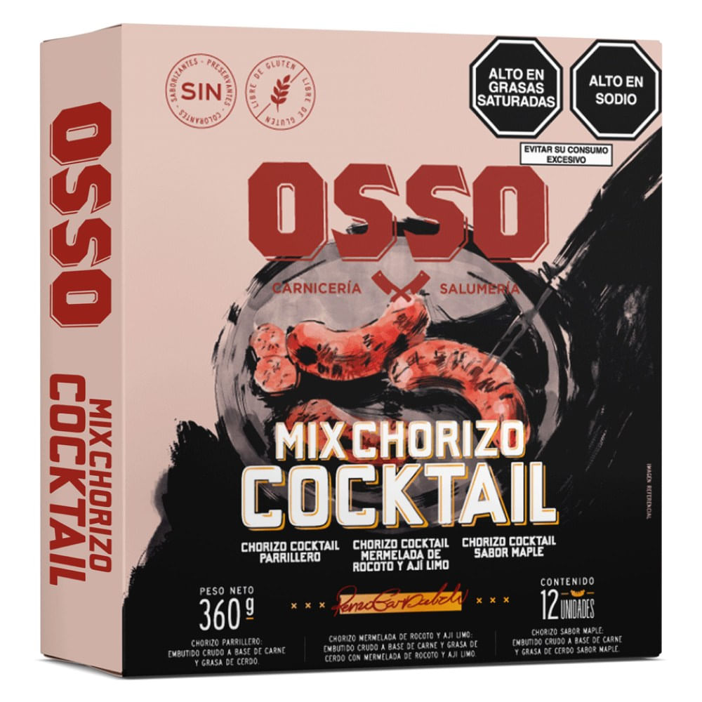 Mix Chorizos Cocktail Osso 360g