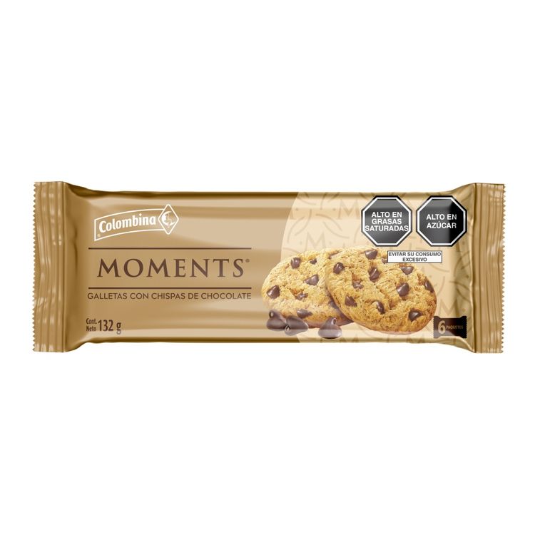 Galletas con Chips de Chocolate Moments 6un