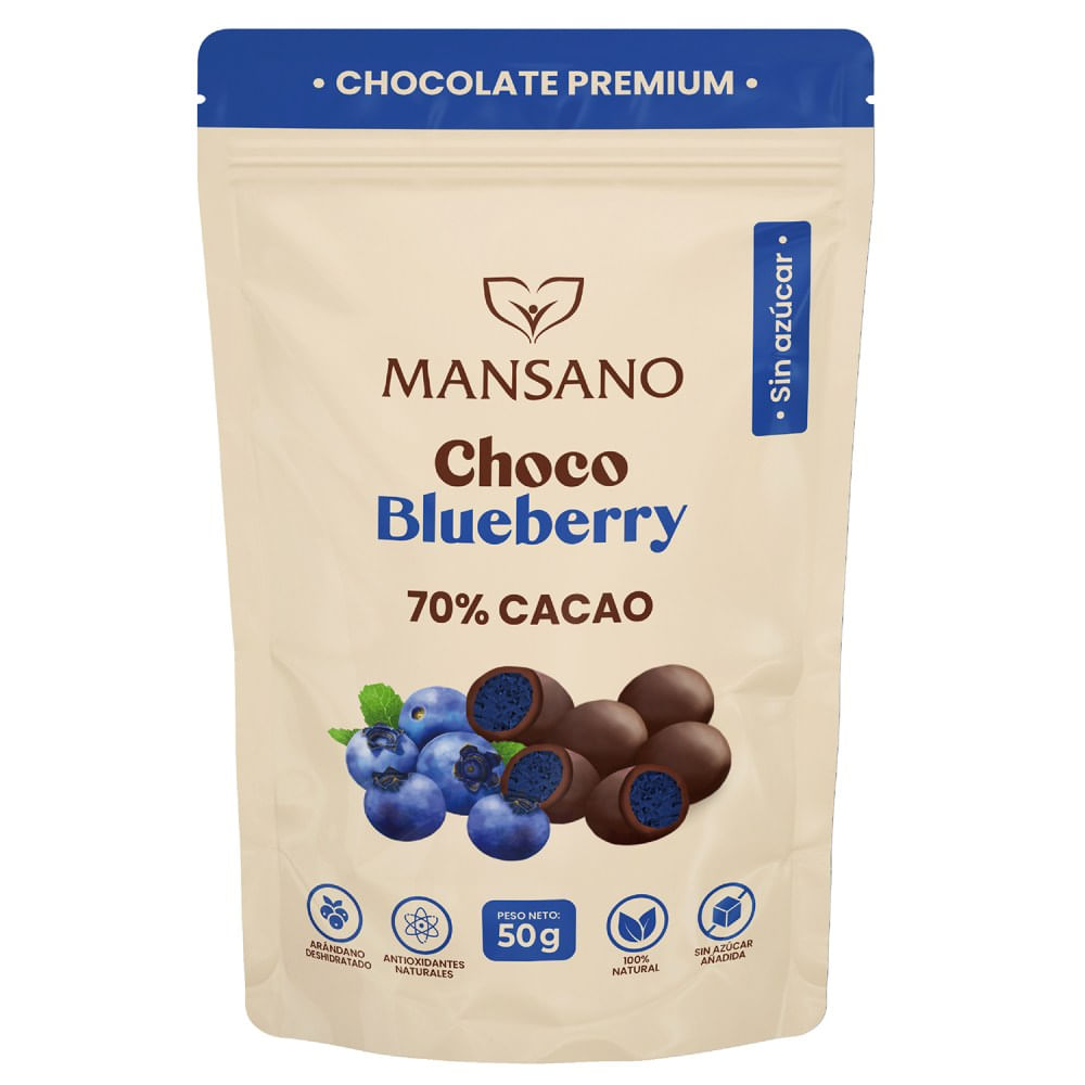 Bombones de Blueberry Mansano 50g