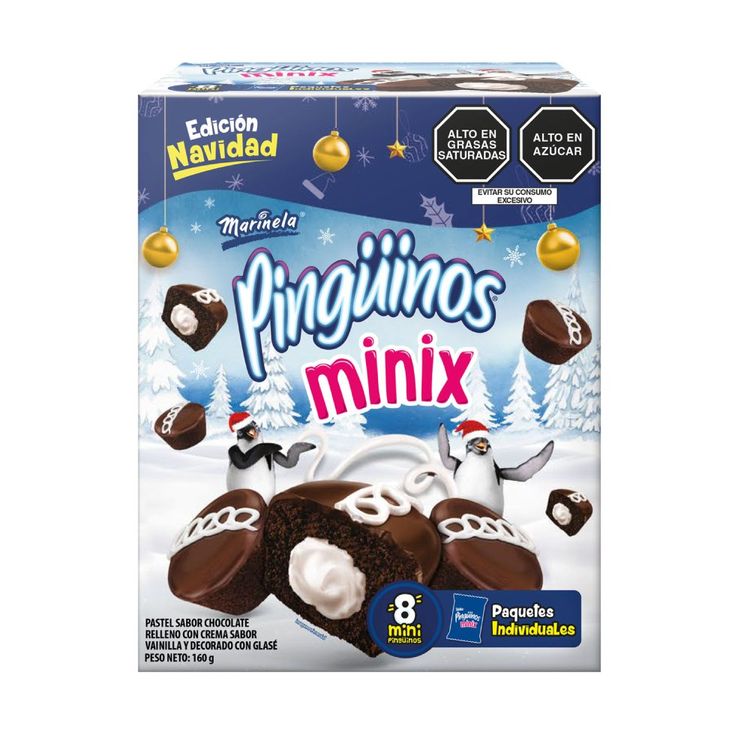 Pastelitos Pingüino Minix 8un