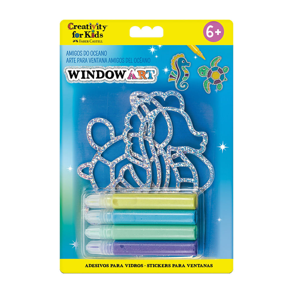 Kit Arte para Ventanas Faber Castell Amigos del Oceano