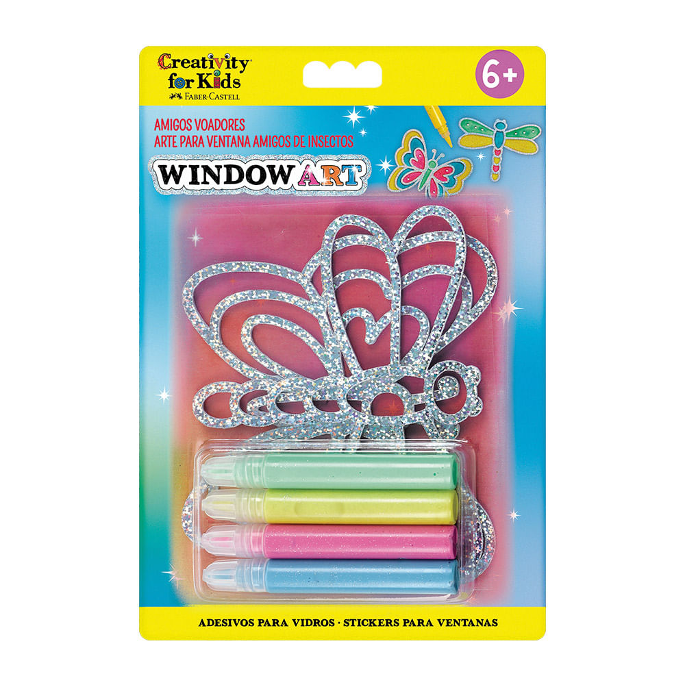Kit Arte Creativity For Kids para Ventanas Amigos Insectos
