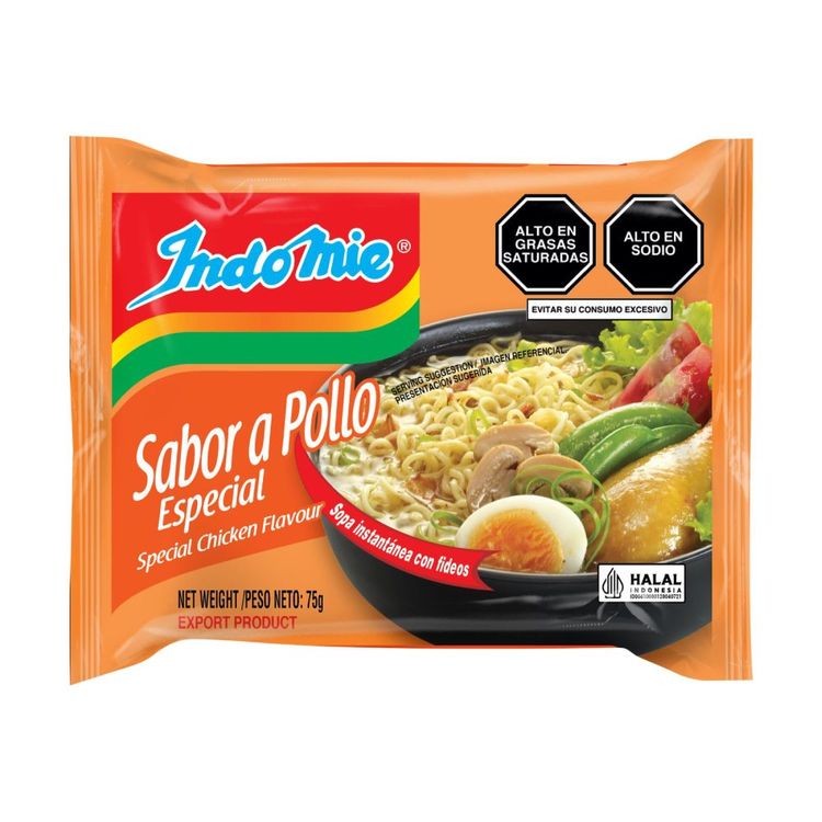 Sopa Instantánea Indomie Sabor Pollo 75g