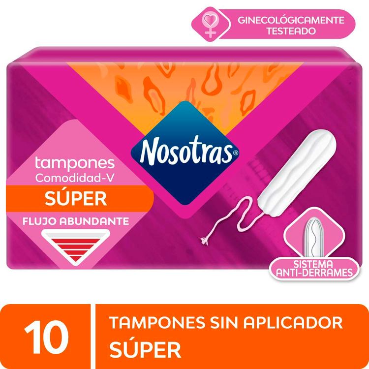 Tampones Sin Aplicador Nosotras Súper 10un