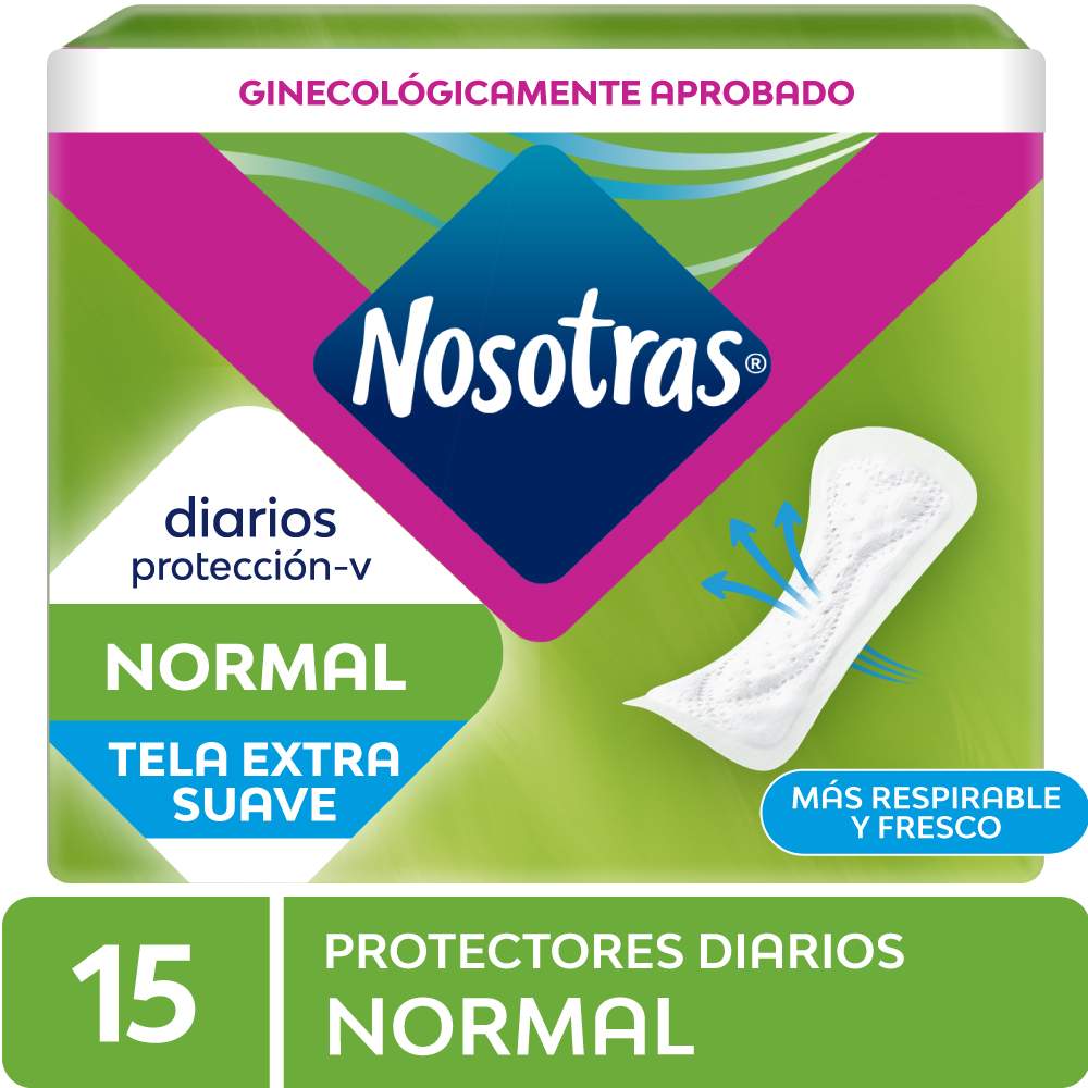 Protectores Diarios Nosotras Normal 15un