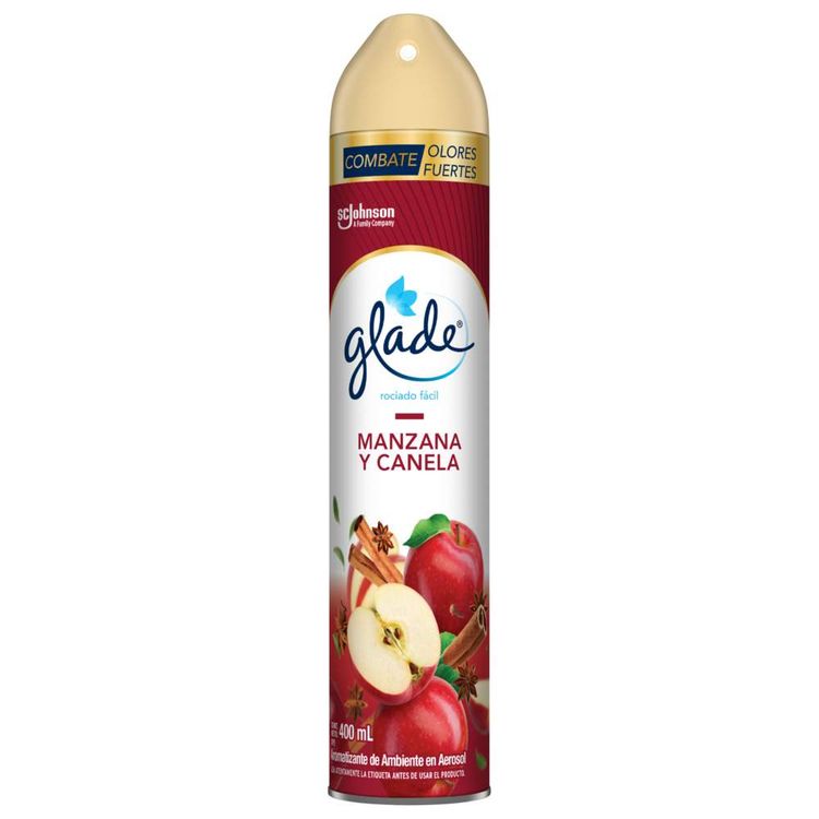 Ambientador Glade Aerosol Manzana Canela 400ml