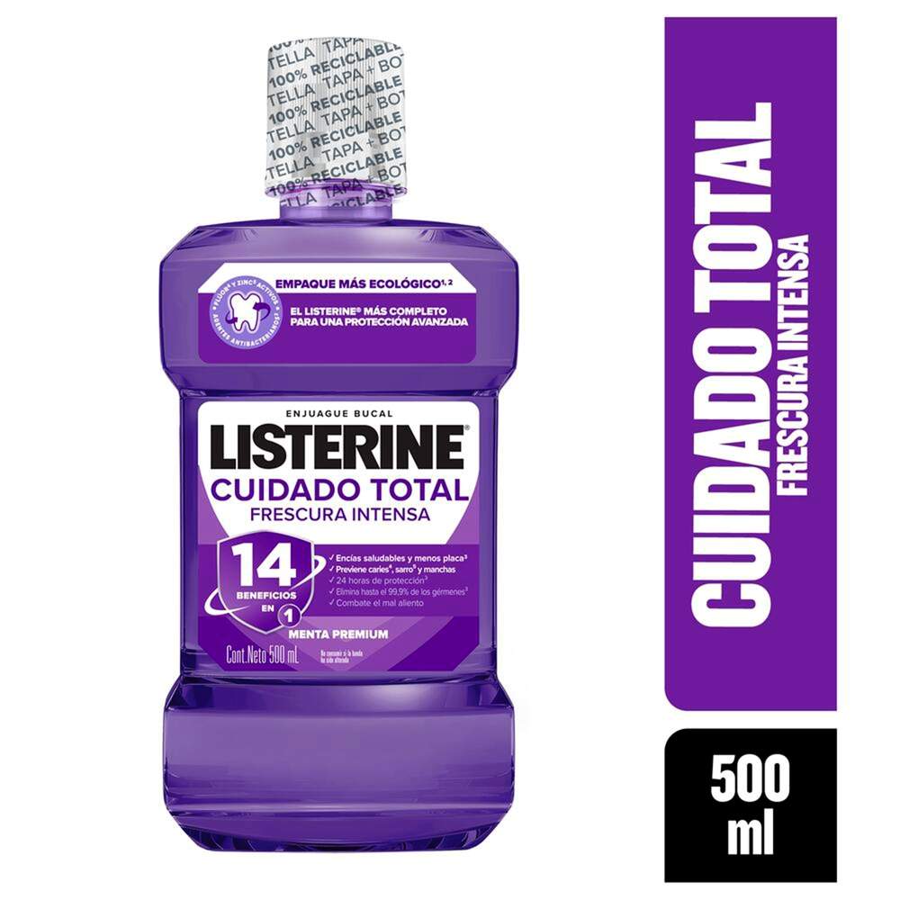Enjuague Bucal Listerine Cuidado Total 500ml